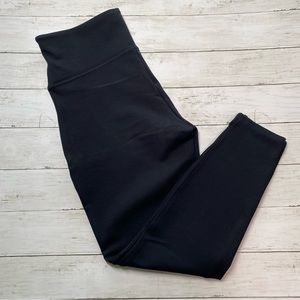[NWT] Spanx Black Ankle Length Ponte Hem Slit Leggings - Extra Large